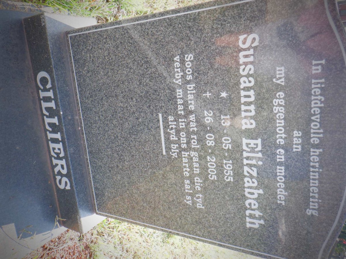 CILLIERS Susanna Elizabeth 1955-2005