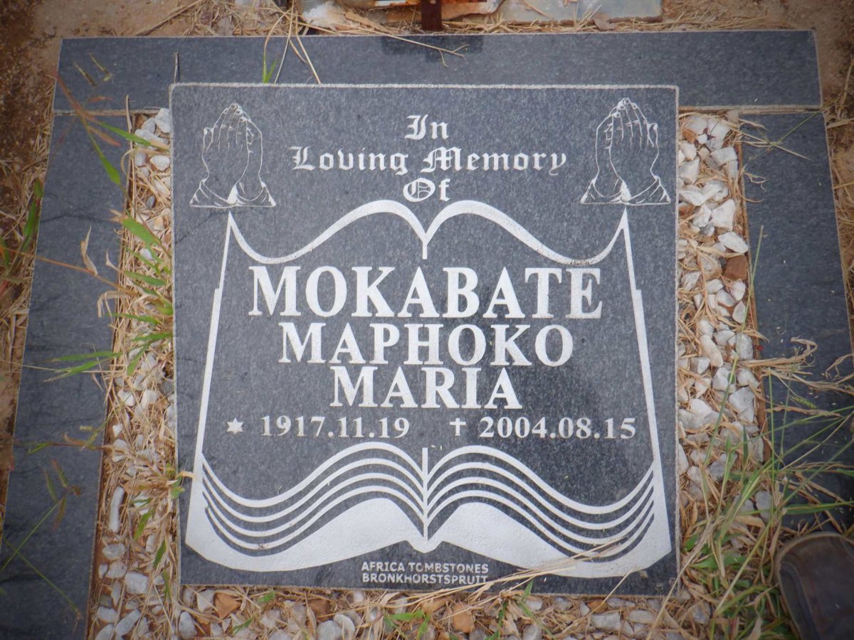 MOKABATE Maphoko Maria 1917-2004