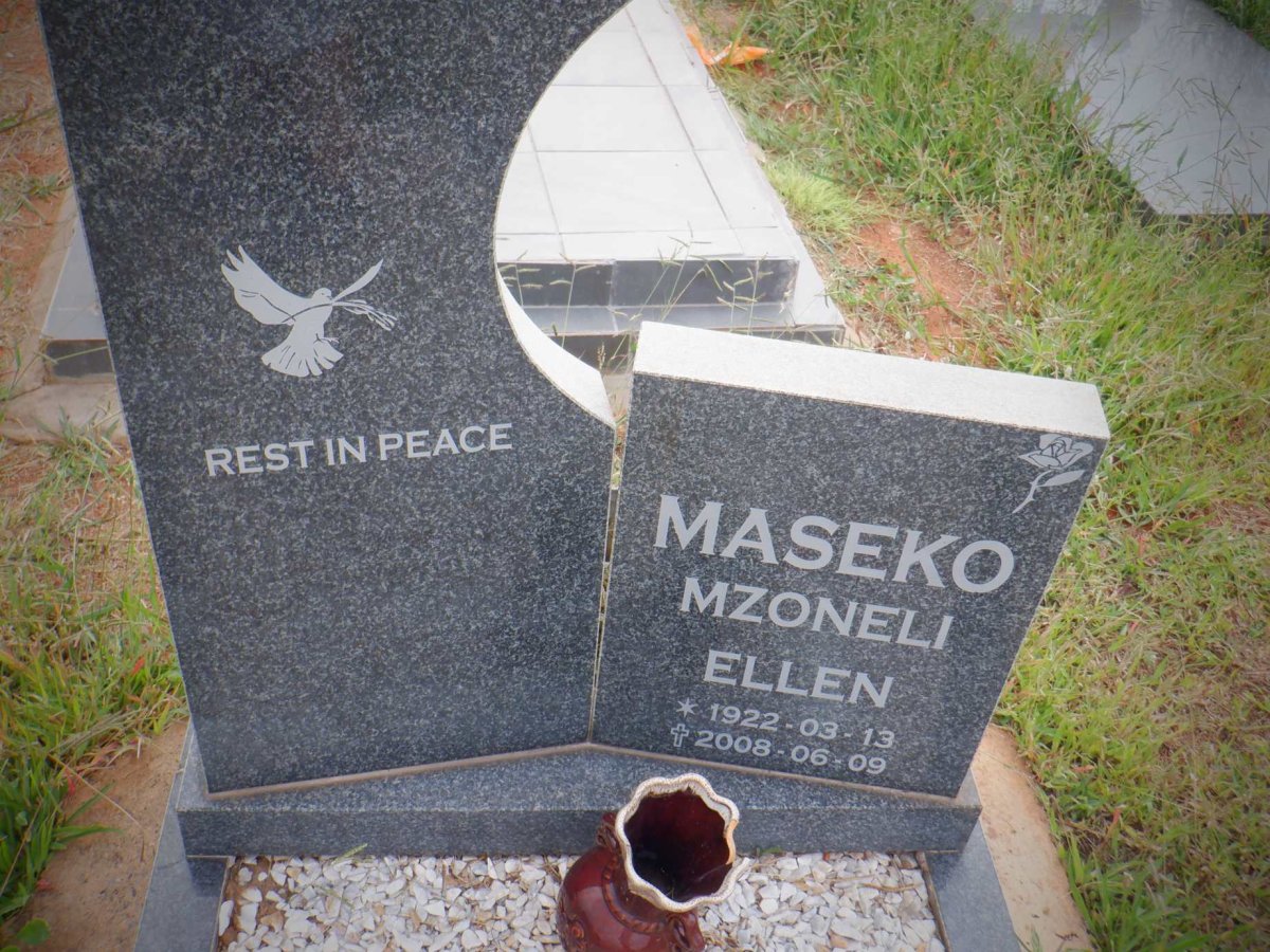 MASEKO Mzoneli Ellen 1922-2008