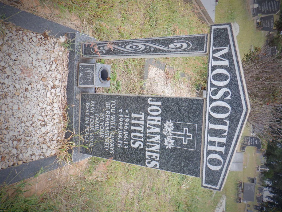 MOSOTHO Johannes Titus 1936-1999