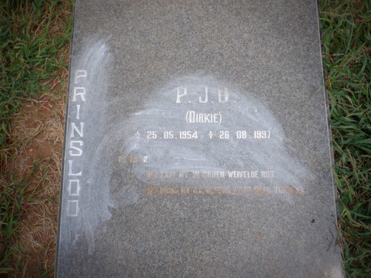 PRINSLOO P.J.D. 1954-1997