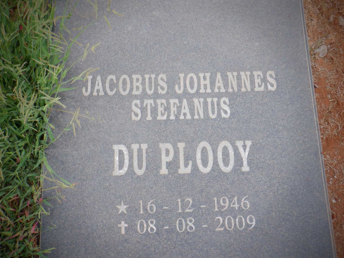 PLOOY Jacobus Johannes Stefanus, du 1946-2009