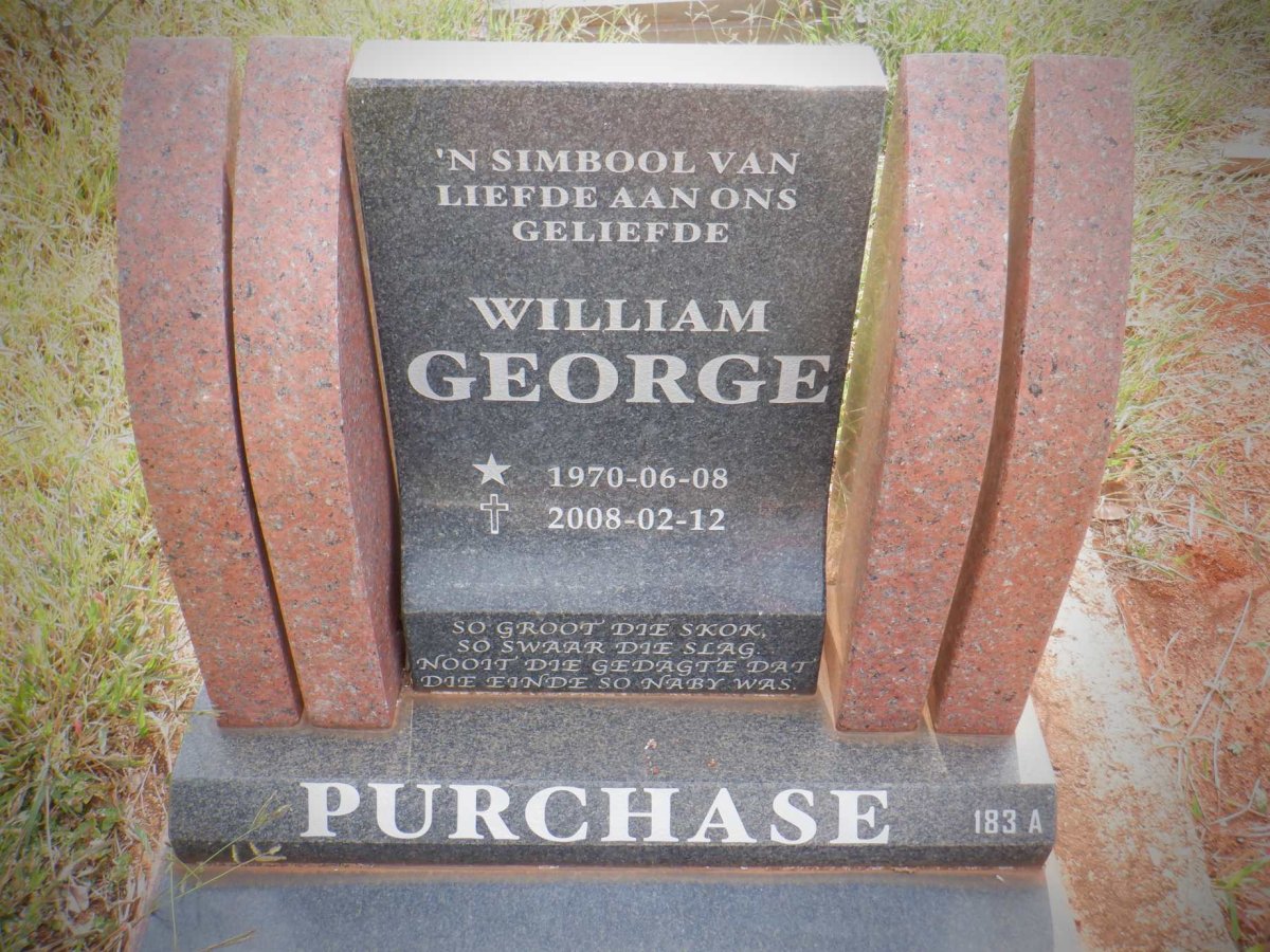 PURCHASE William George 1970-2008