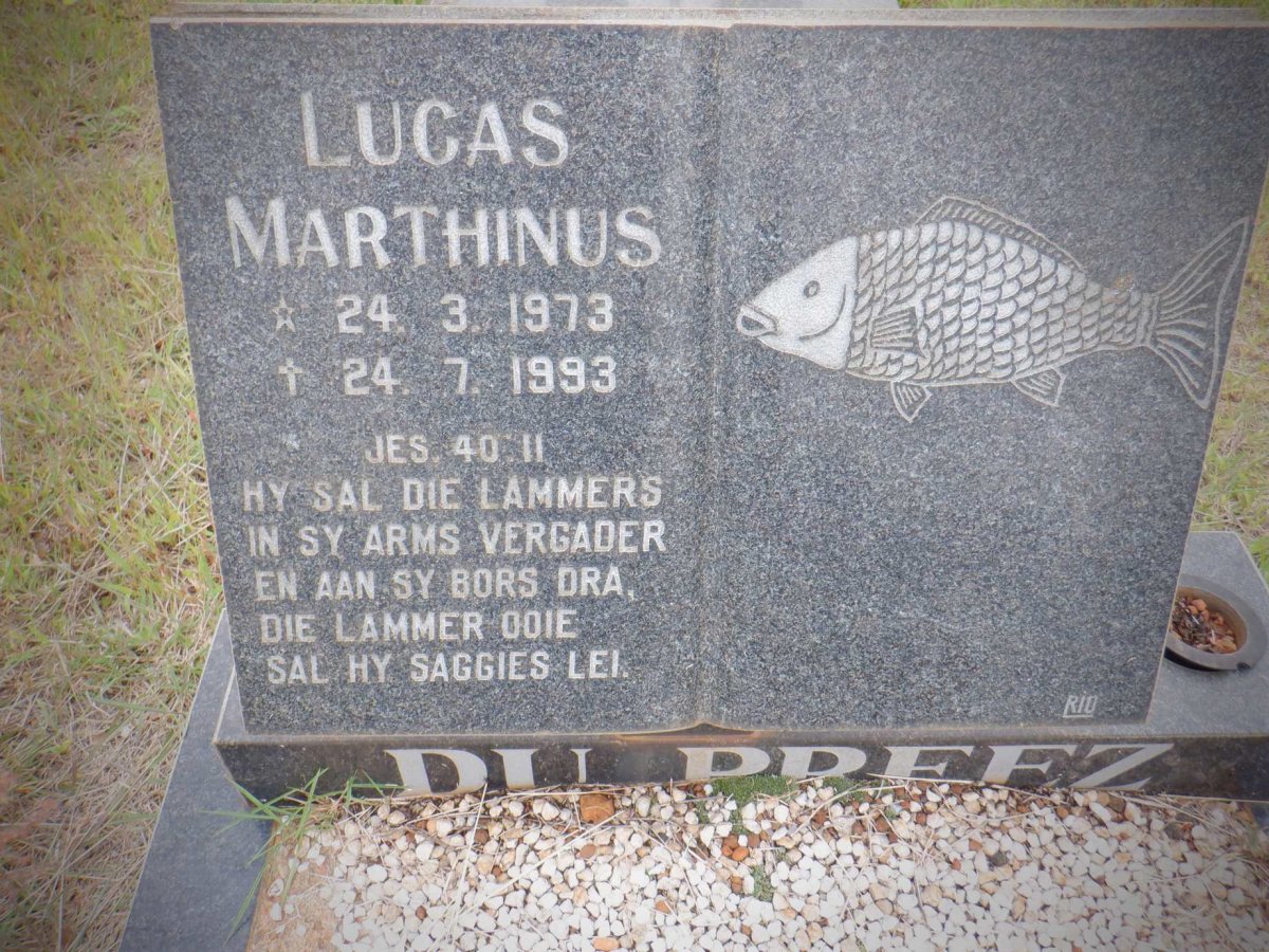 PREEZ Lucas Marthinus, du 1973-1993