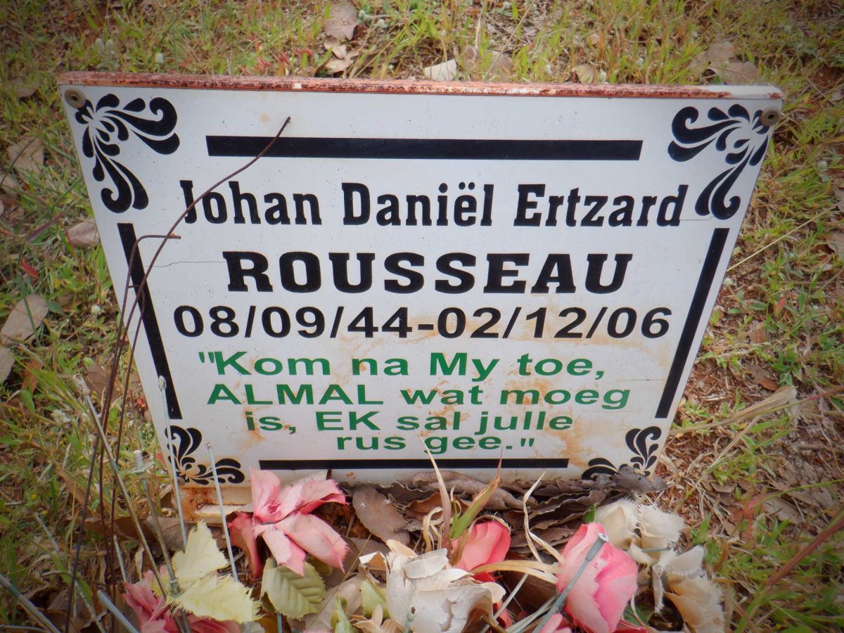ROUSSEAU Johan Daniel Ertzard 1944-2006