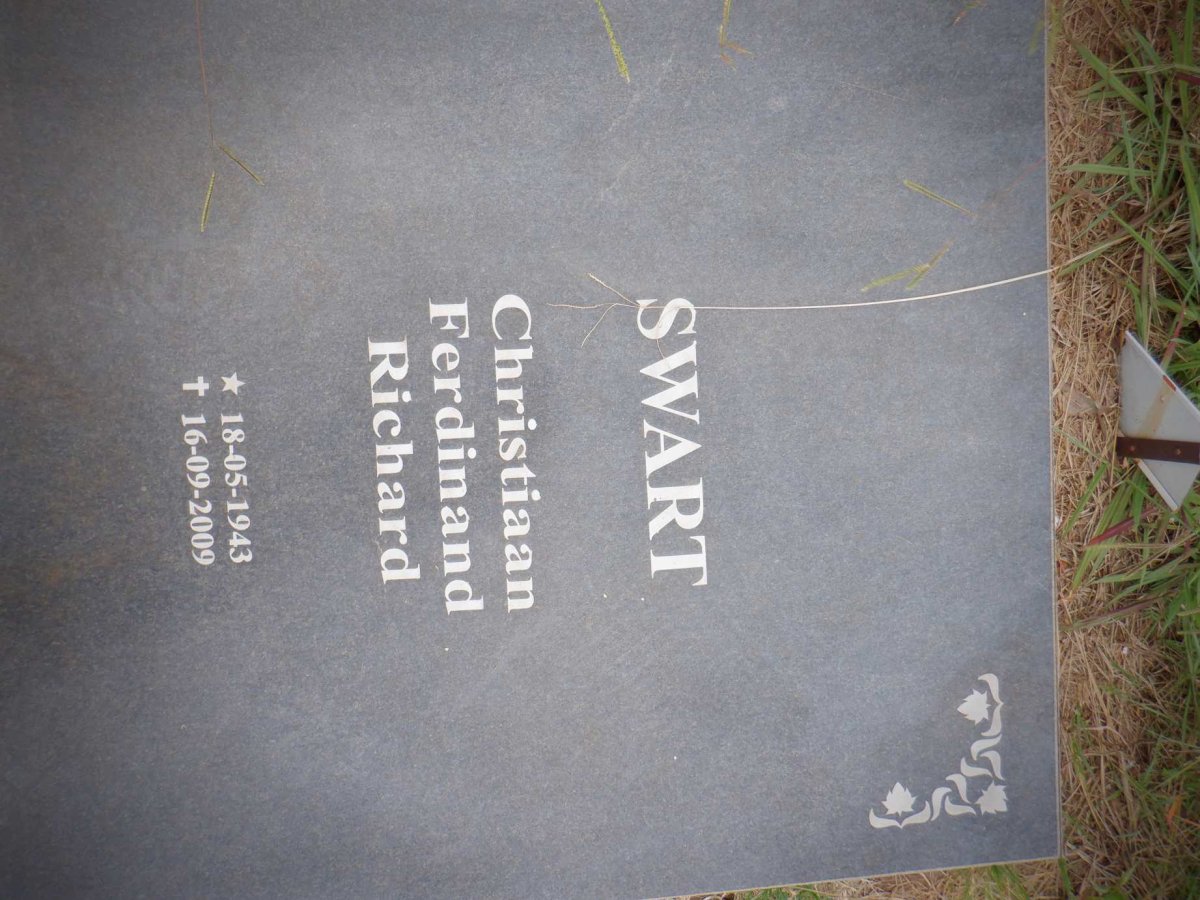 SWART Christiaan Ferdinand Richard 1943-2009