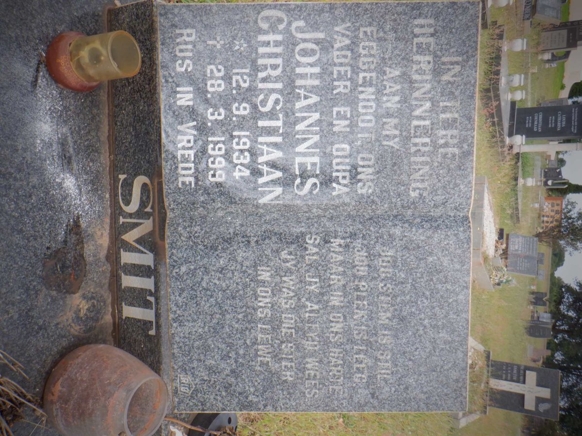 SMIT Johannes Christiaan 1934-1999