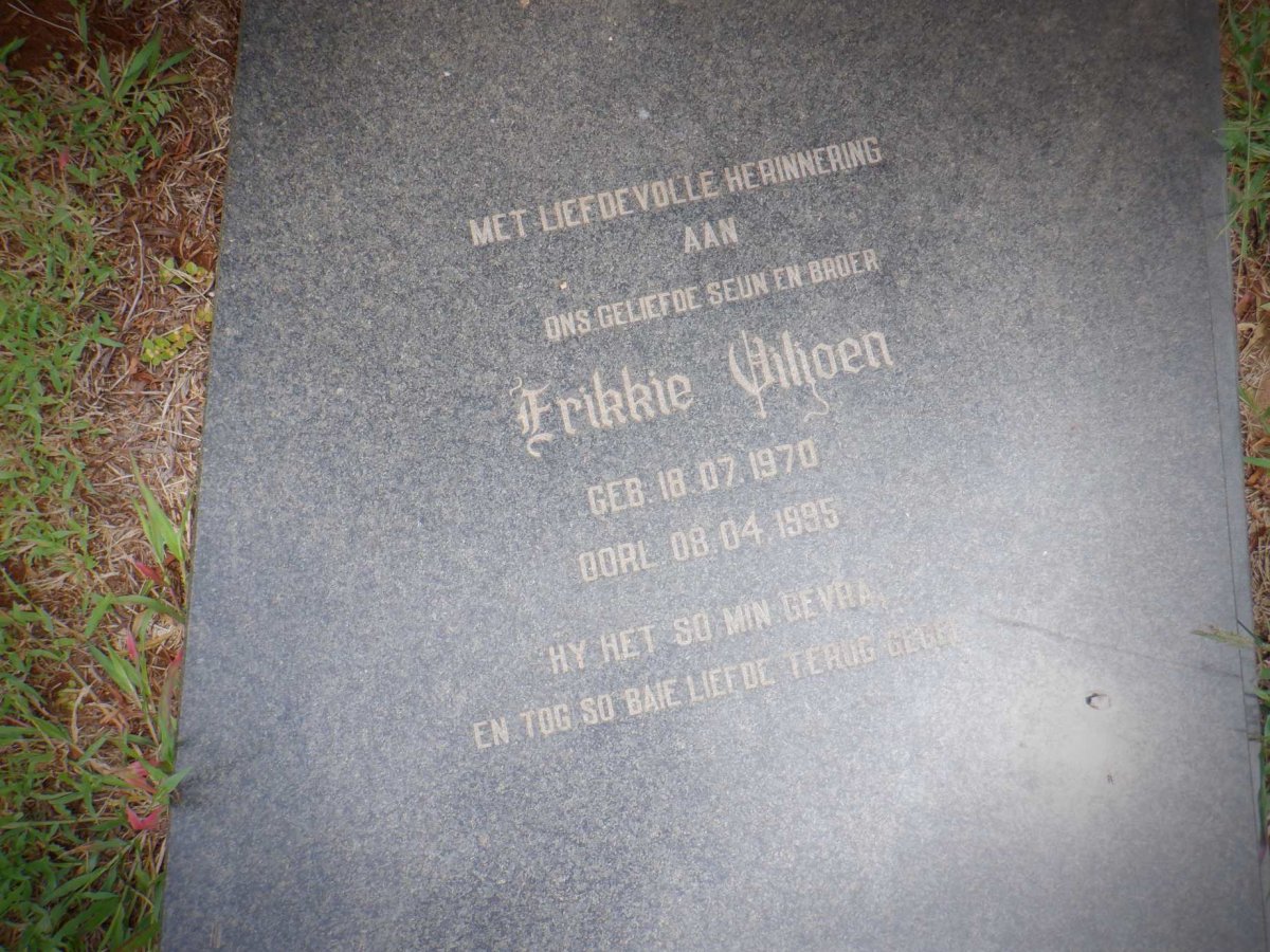VILJOEN Frikkie 1970-1995