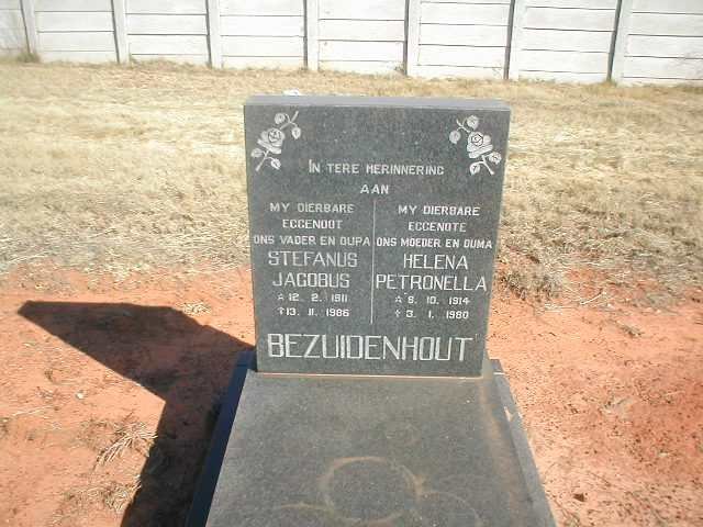 BEZUIDENHOUT Stefanus Jacobus 1911-1986 &amp; Helena Petronella 1914-1980
