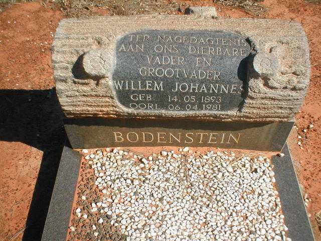 BODENSTEIN Willem Johannes 1893-1981