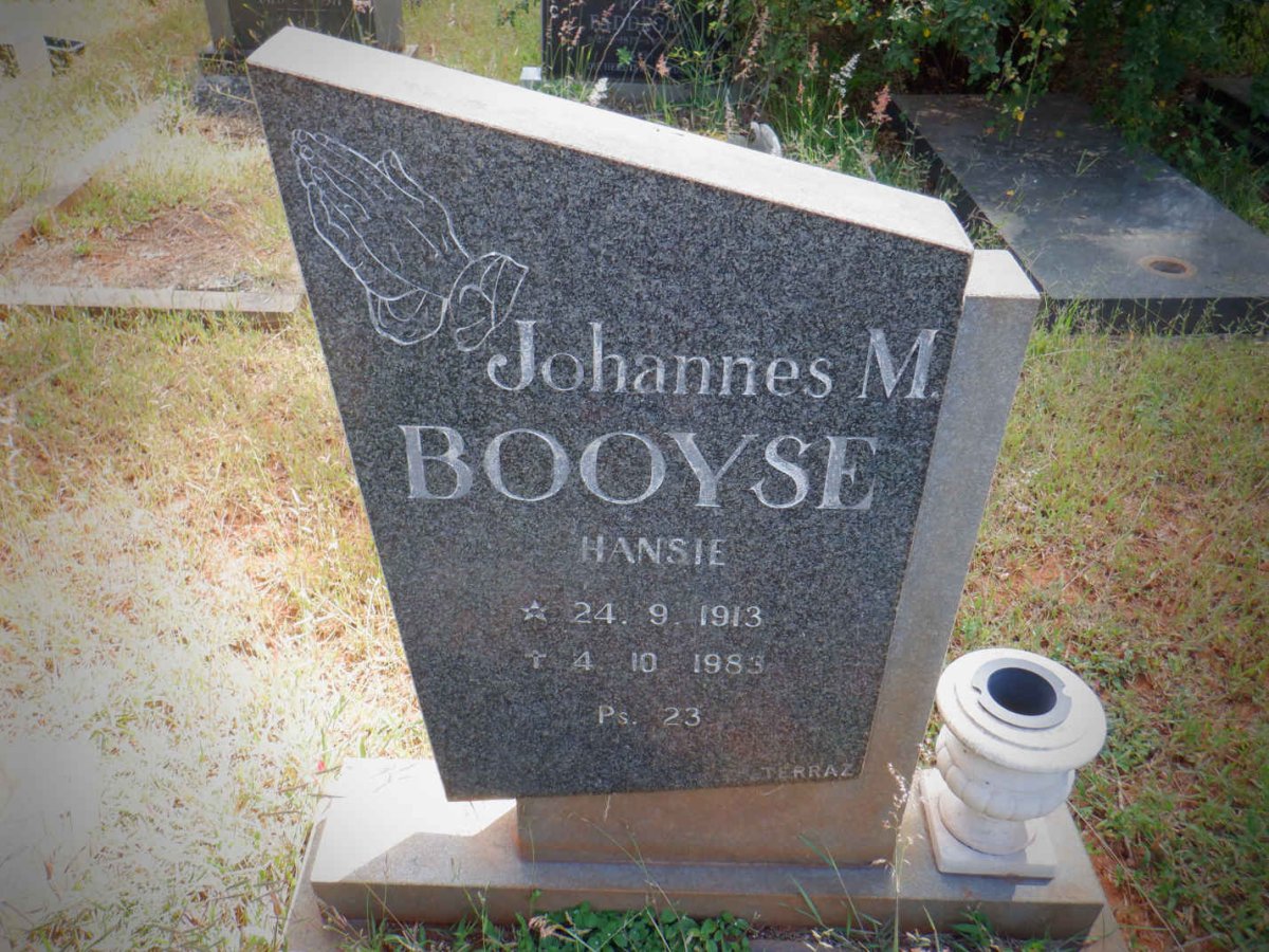 BOOYSE Johannes M. 1913-1983
