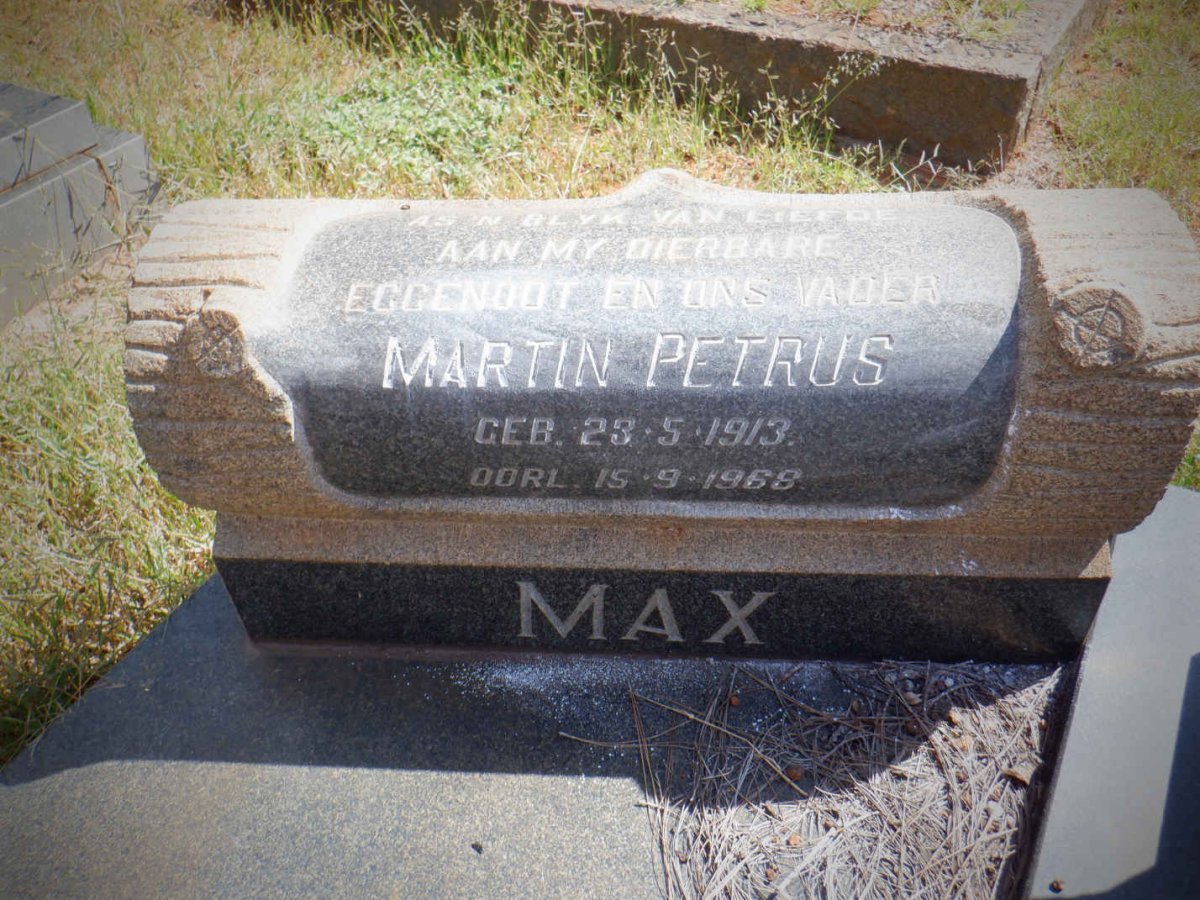 COETZEE Martin Petrus 1913-1968 &amp; Rachel Cornelia PRETORIUS 1916-1978