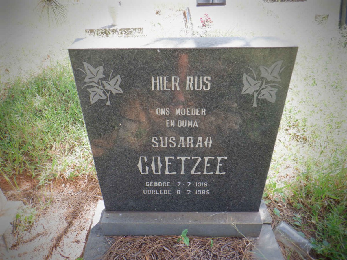COETZEE Susara 1918-1985