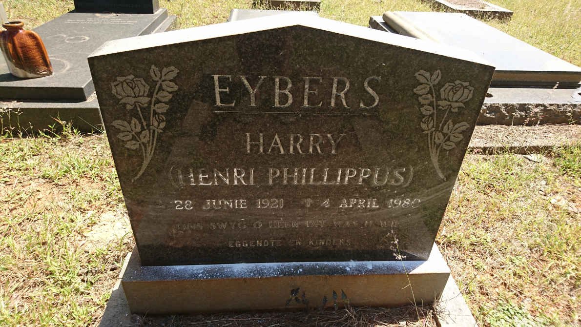EYBERS Henry Phillippus 1921-1980