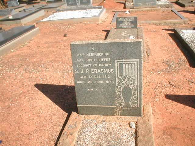 ERASMUS S.J.P. 1913-1953