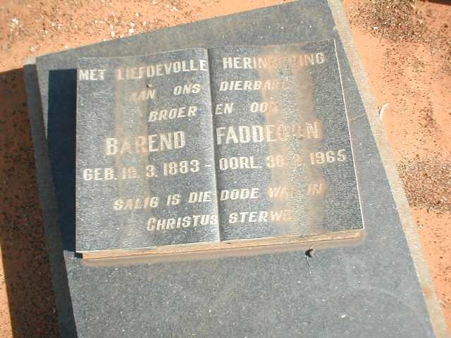 FADDEGON Barend 1883-1965