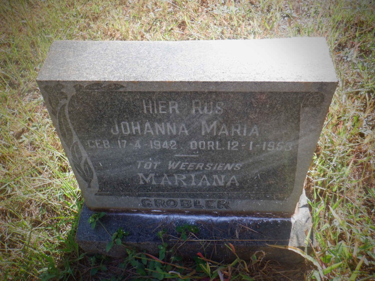 GROBLER Johanna Maria 1942-1953