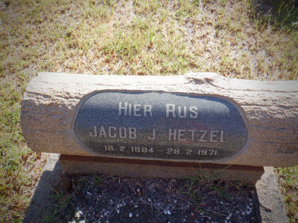 HETZEL Jacob J. 1884-1971
