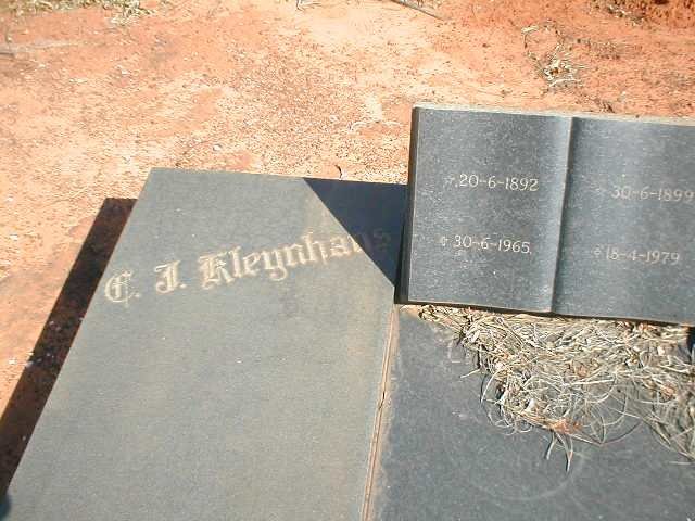 KLEYNHANS C.F. 1892-1965