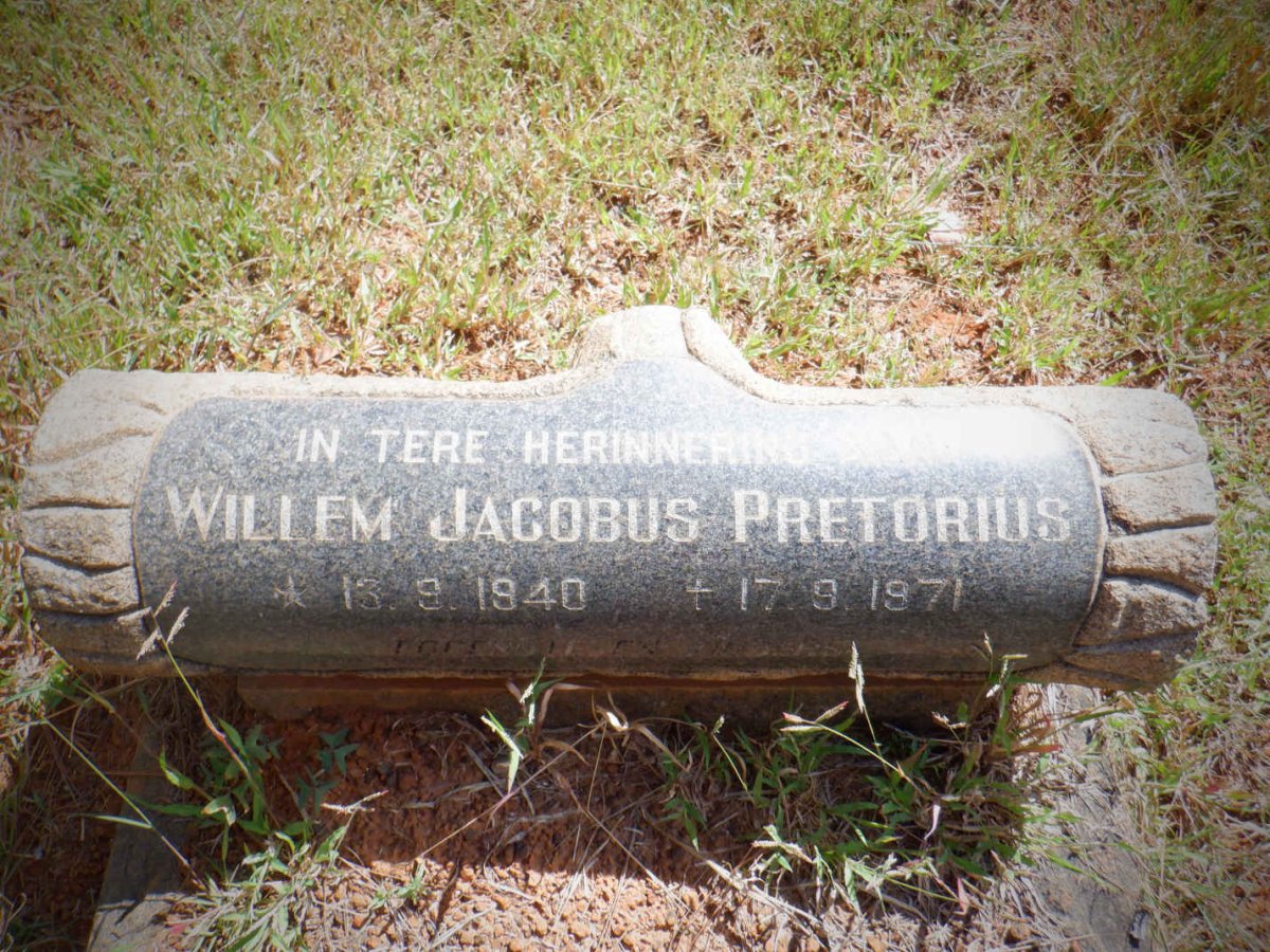 PRETORIUS Willem Jacobus 1940-1971
