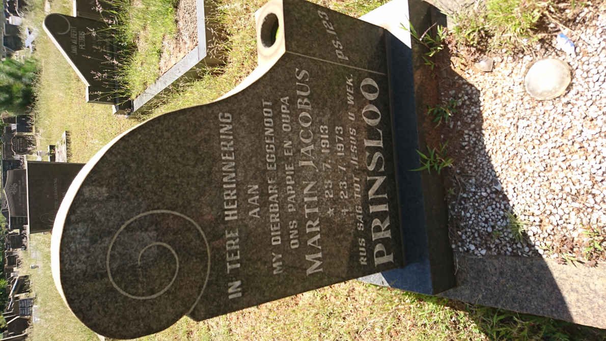 PRINSLOO Martin Jacobus 1913-1973