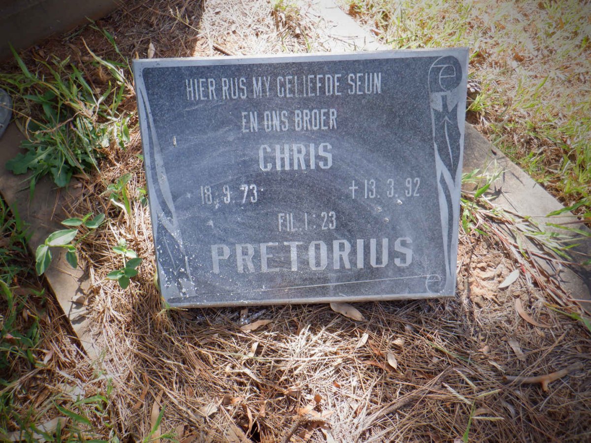 PRETORIUS Chris 1973-1992