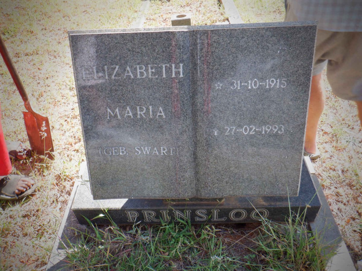 PRINSLOO Elizabeth Maria nee SWART 1915-1993
