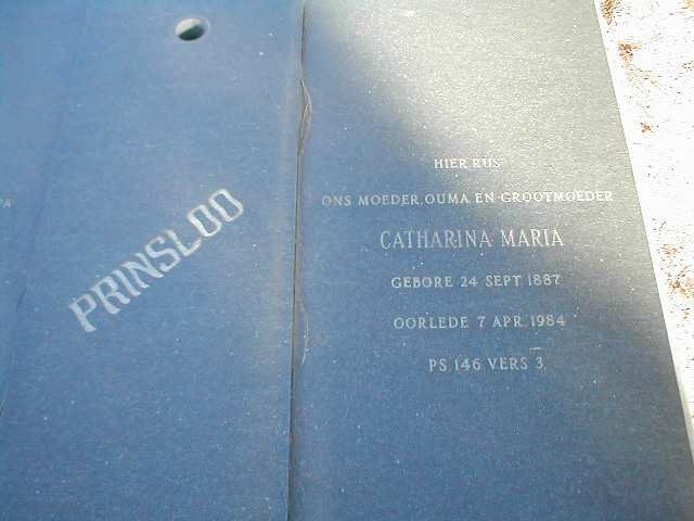 PRINSLOO Catharina Maria 1887-1984