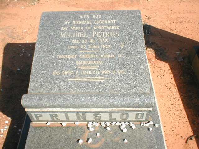 PRINSLOO Michiel Petrus 1885-1957