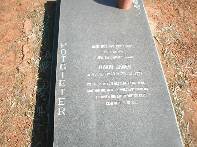 POTGIETER David James 1923-1997