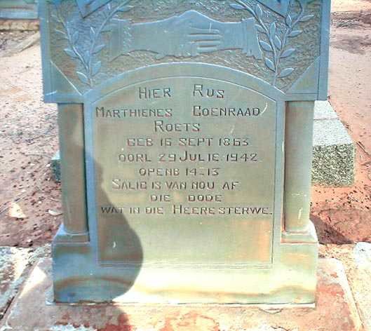 ROETS Marthienes Coenraad 1863-1942
