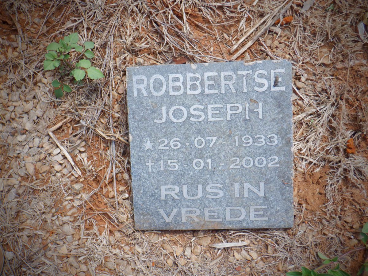 ROBBERTSE Joseph 1906-1972 &amp; Maria G.M. 1906-1985 :: ROBBERTSE Joseph 1933-2002