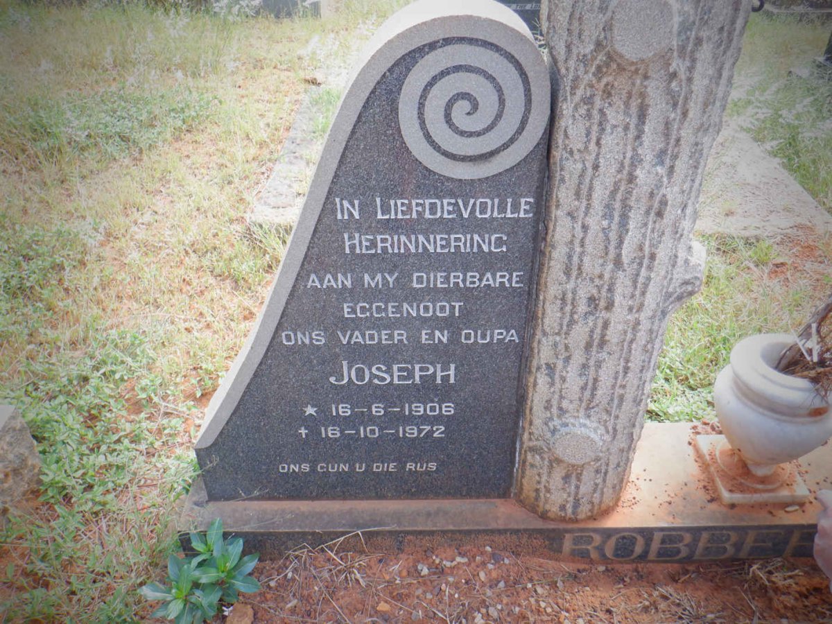 ROBBERTSE Joseph 1906-1972 &amp; Maria G.M. 1906-1985 :: ROBBERTSE Joseph 1933-2002