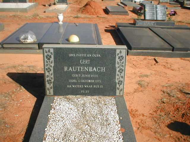RAUTENBACH Gert 1905-1975