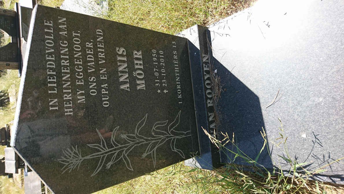 ROOYEN Annis Möhr, van 1950-2010