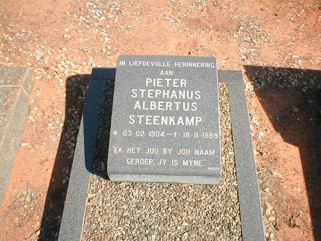 STEENKAMP Pieter Stephanus Albertus 1904-1989
