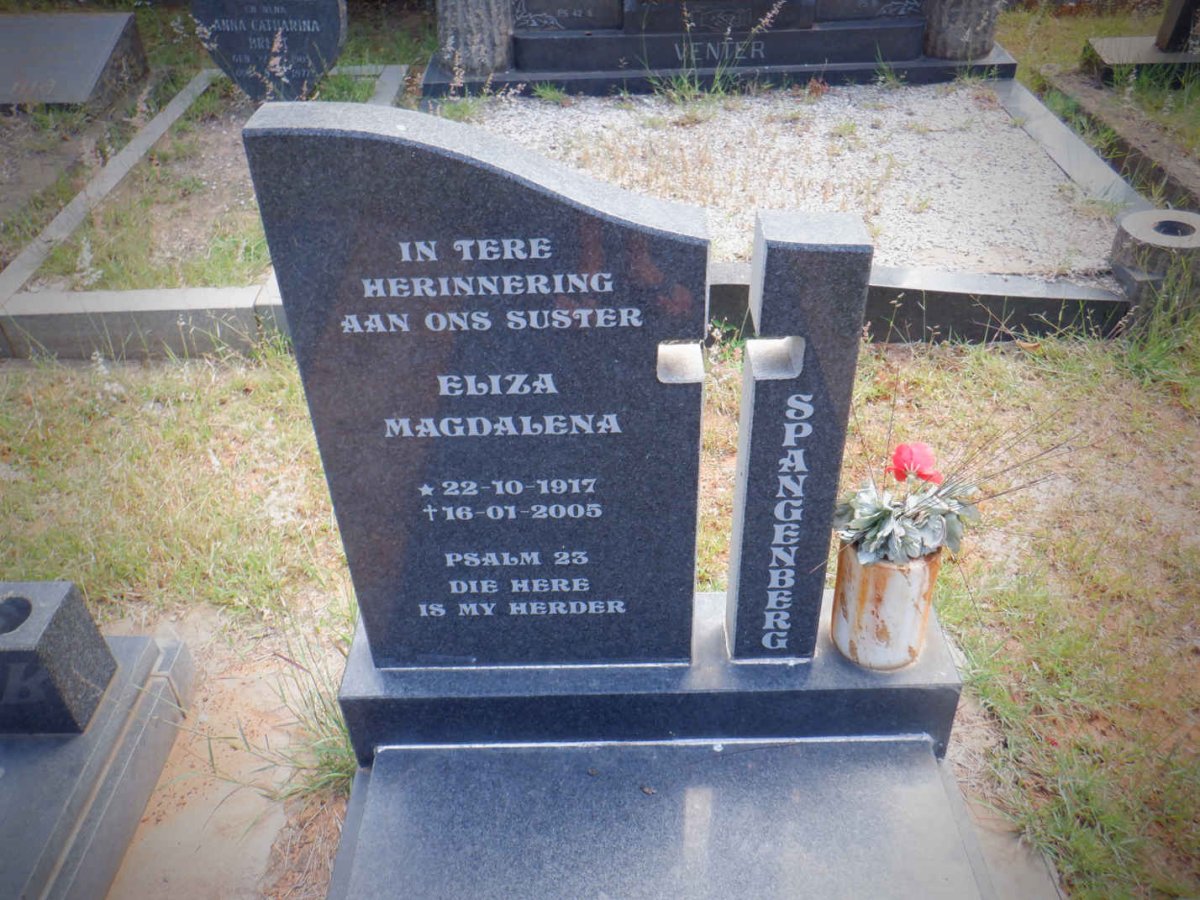 SPANGENBERG Eliza Magdalena 1917-2005