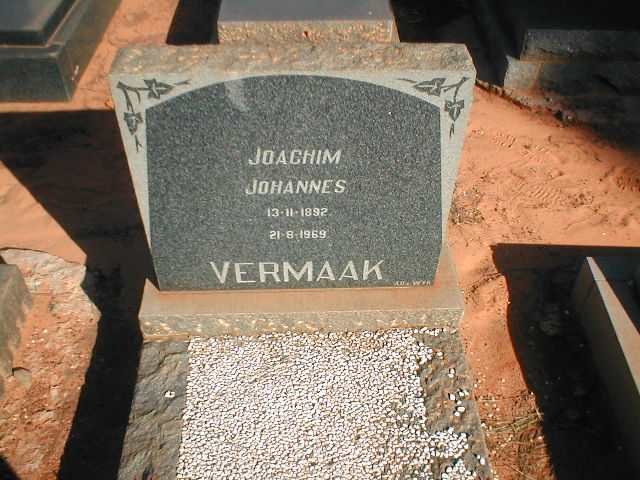 VERMAAK Joachim Johannes 1892-1969