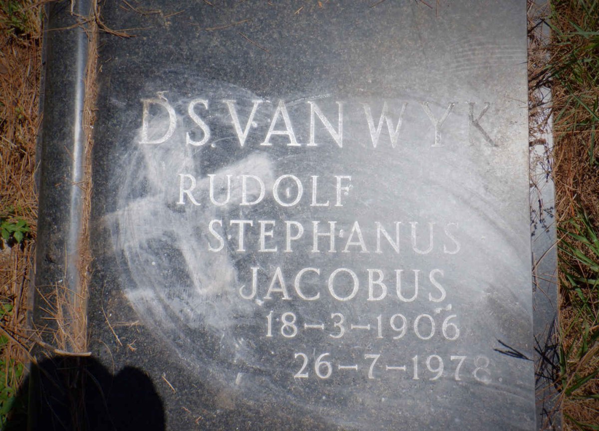 WYK Rudolf Stephanus Jacobus, van 1906-1978