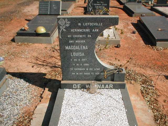 WINNAAR Magdalena Louisa, de 1947-1985