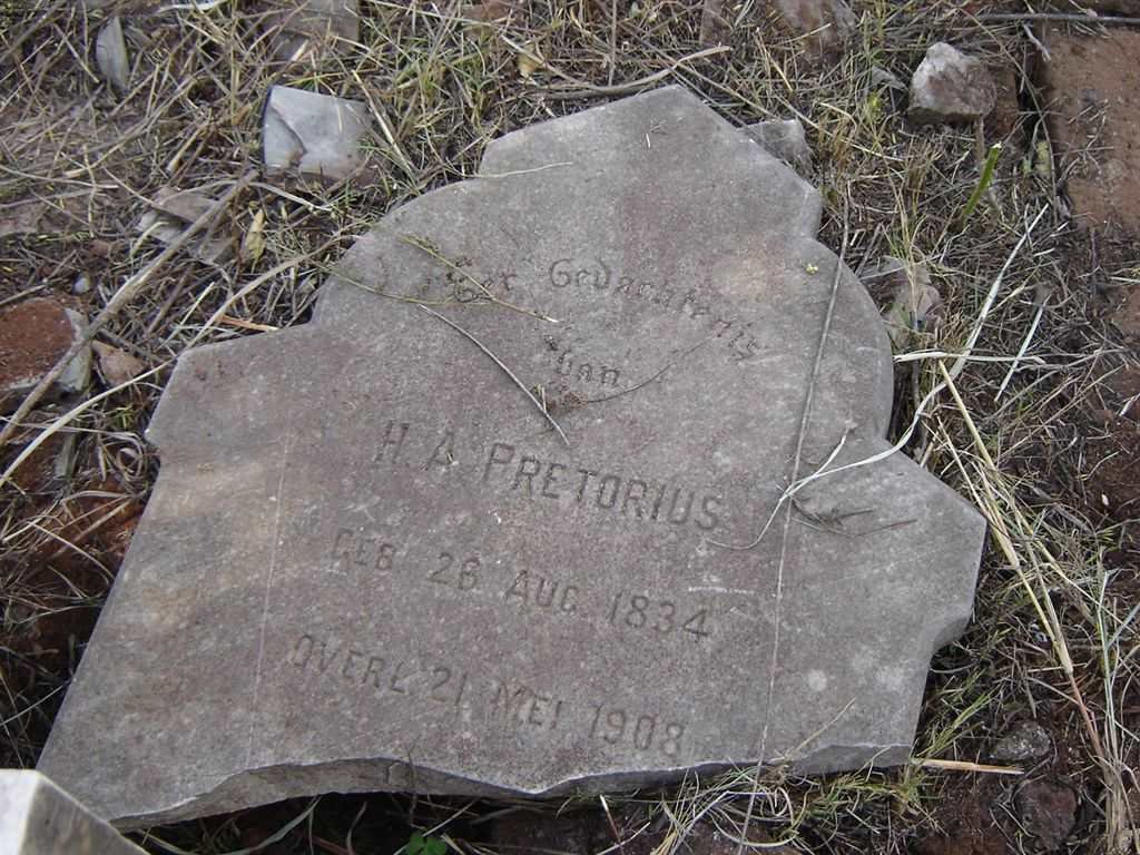 PRETORIUS H.A. 1834-1908