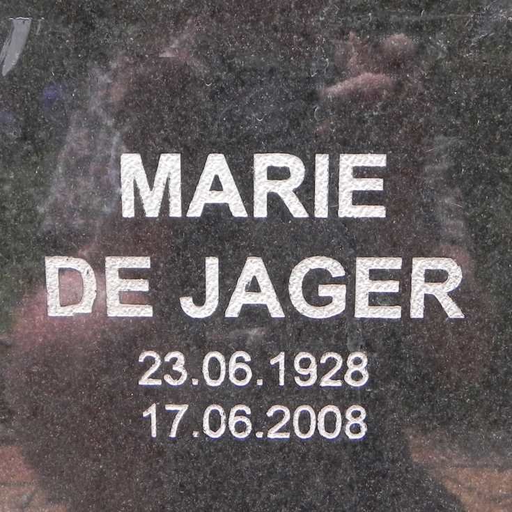 JAGER Marie, de 1928-2008
