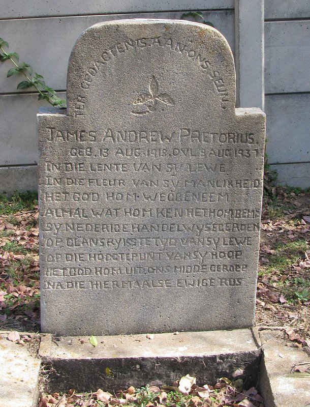 PRETORIUS James Andrew 1918-1837