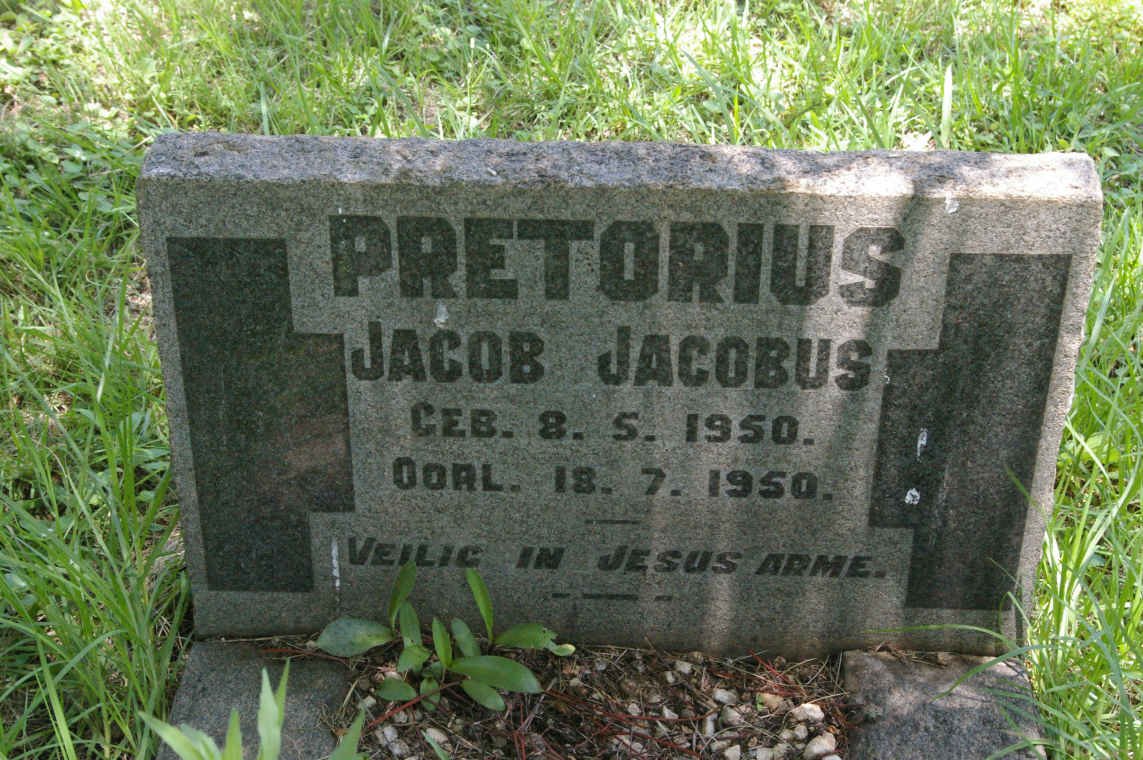 PRETORIUS Jacob Jacobs 1950-1950