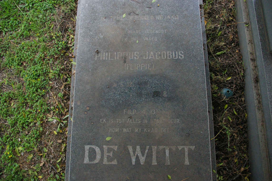 WITT Philippus Jacobus, de 19??-19?8