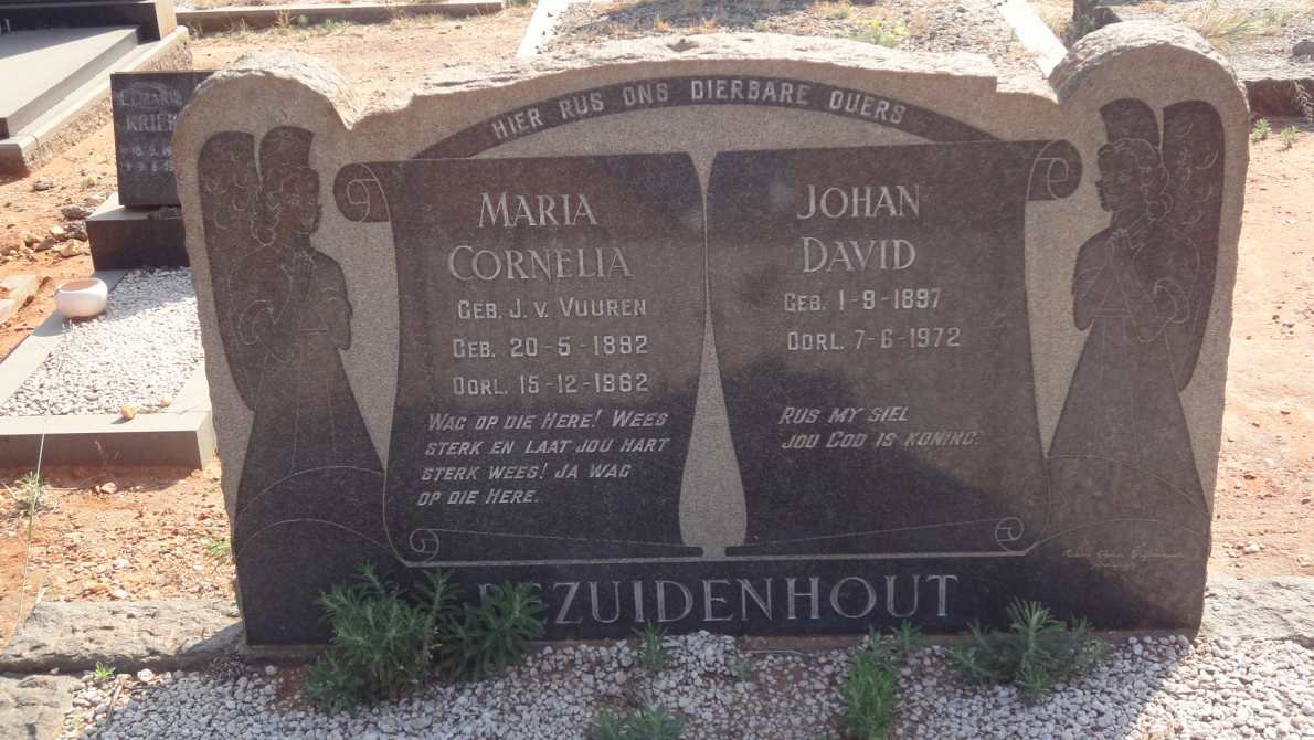 BEZUIDENHOUT Johan David 1897-1972 &amp; Maria Cornelia J v VUUREN 1892-1962