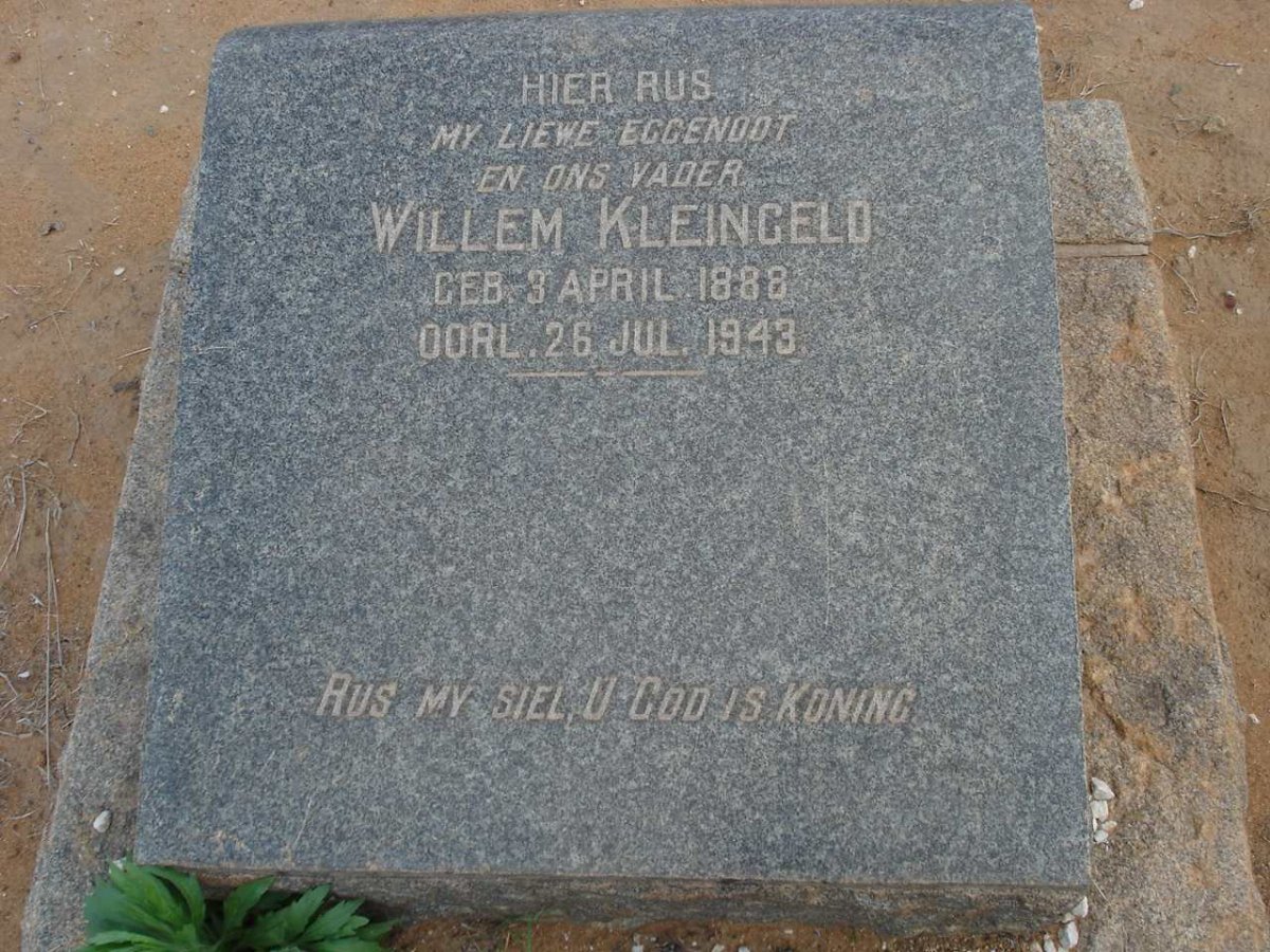 KLEINGELD Willem 1888-1943