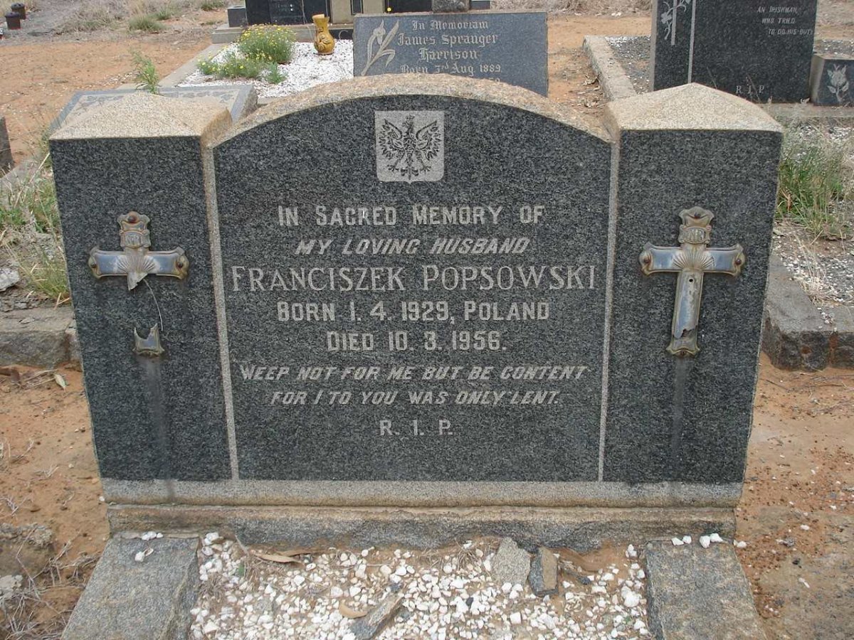 POPSOWSKI Franciszek 1929-1956