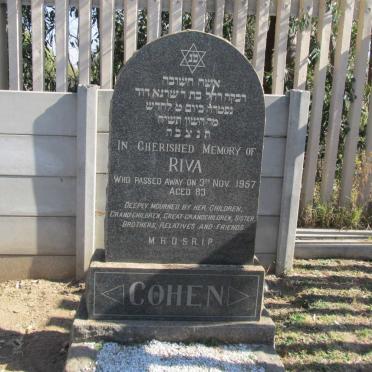 COHEN Riva -1957