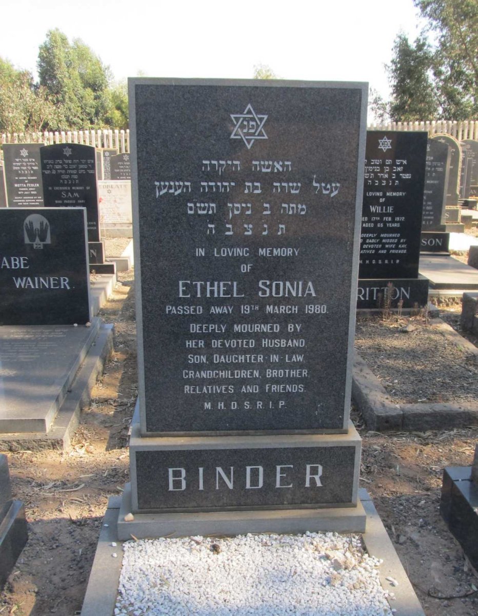 BINDER Ethel Sonia -1980